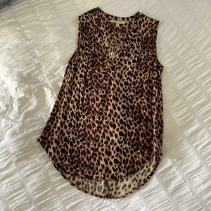 41 Hawthorn Sleeveless Leopard Print Blouse XS